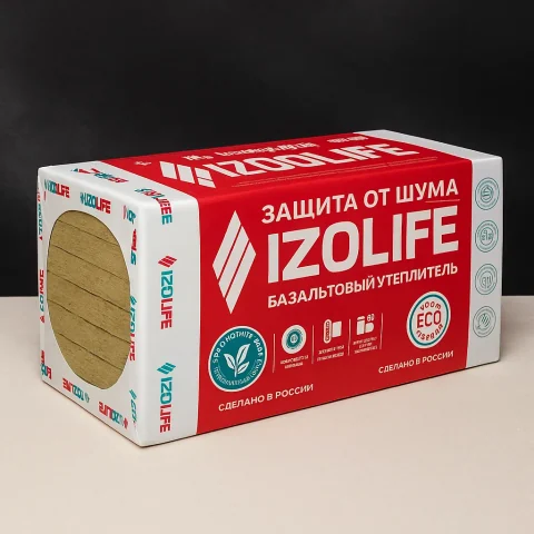 Утеплитель IZOLIFE ФАС ОПТИМА (110 кг/м3) 1200*600*50мм (уп.2,88м2/0,144м3) (48 уп/под) ДО ОБНУЛЕНИЯ