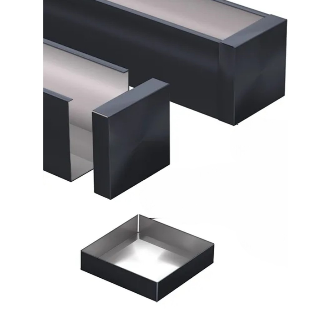 Заглушка 80*80 RAL 7024 Al 0,3