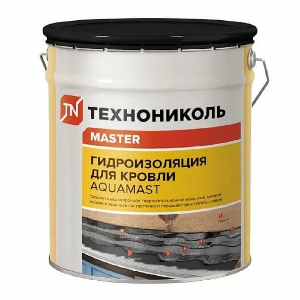 Битумно-резиновая мастика AquaMast 10 кг