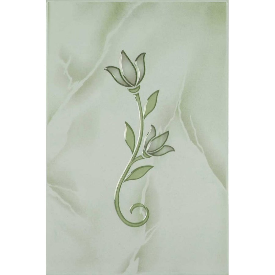 Керамич. плитка Тюльпан декор зеленый 200х300 (1-й сорт) (шт)