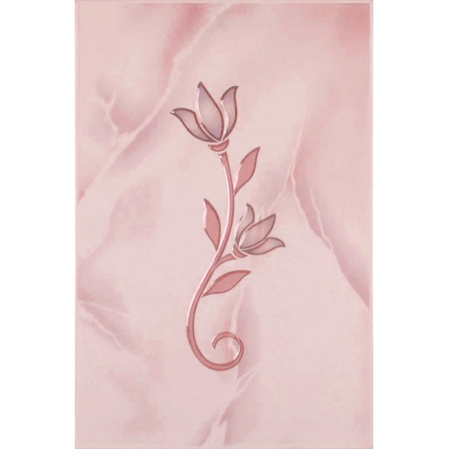 Керамич. плитка Тюльпан декор розовый 200х300 (1-й сорт) (шт)