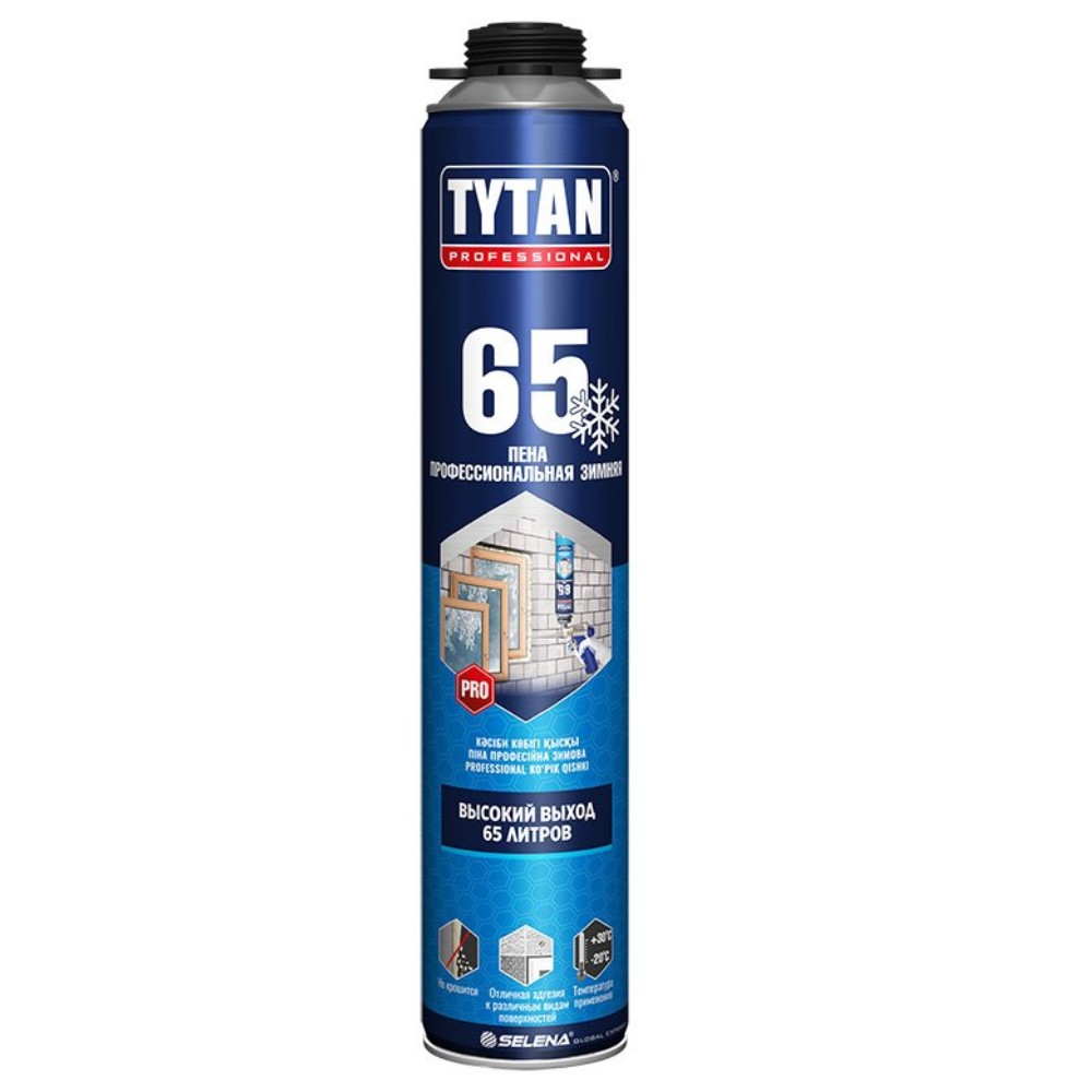 Tytan Professional 65 пена профессиональная зимняя (-20C) 750 мл (1уп=12шт)