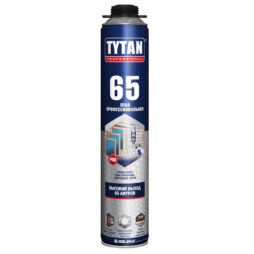 Tytan Professional 65 пена профессиональная 750 мл (1уп=12шт)