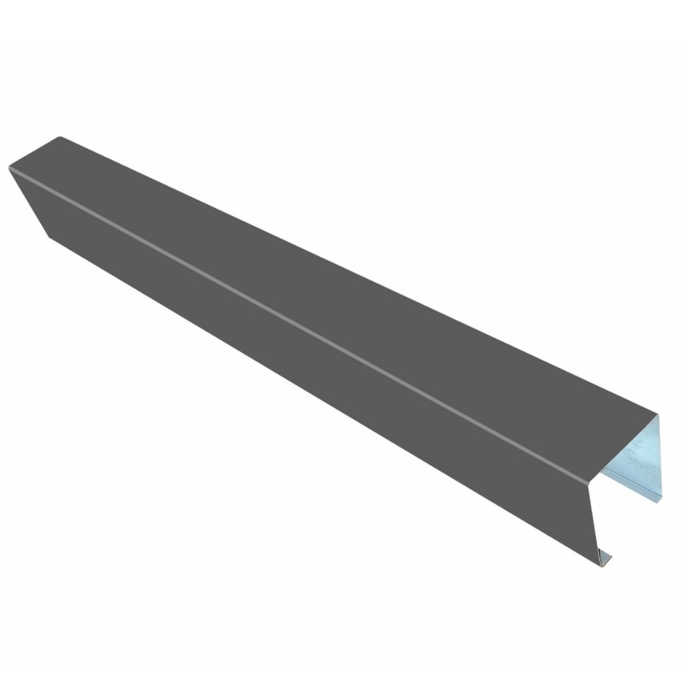 Кубообразная рейка GL Ш80/В80 RAL 7024 Al 0,3 L=1,7м
